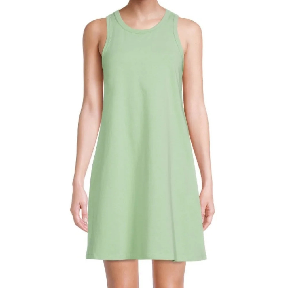 Secret Treasures Tank Chemise Green Runner Bean w Pockets